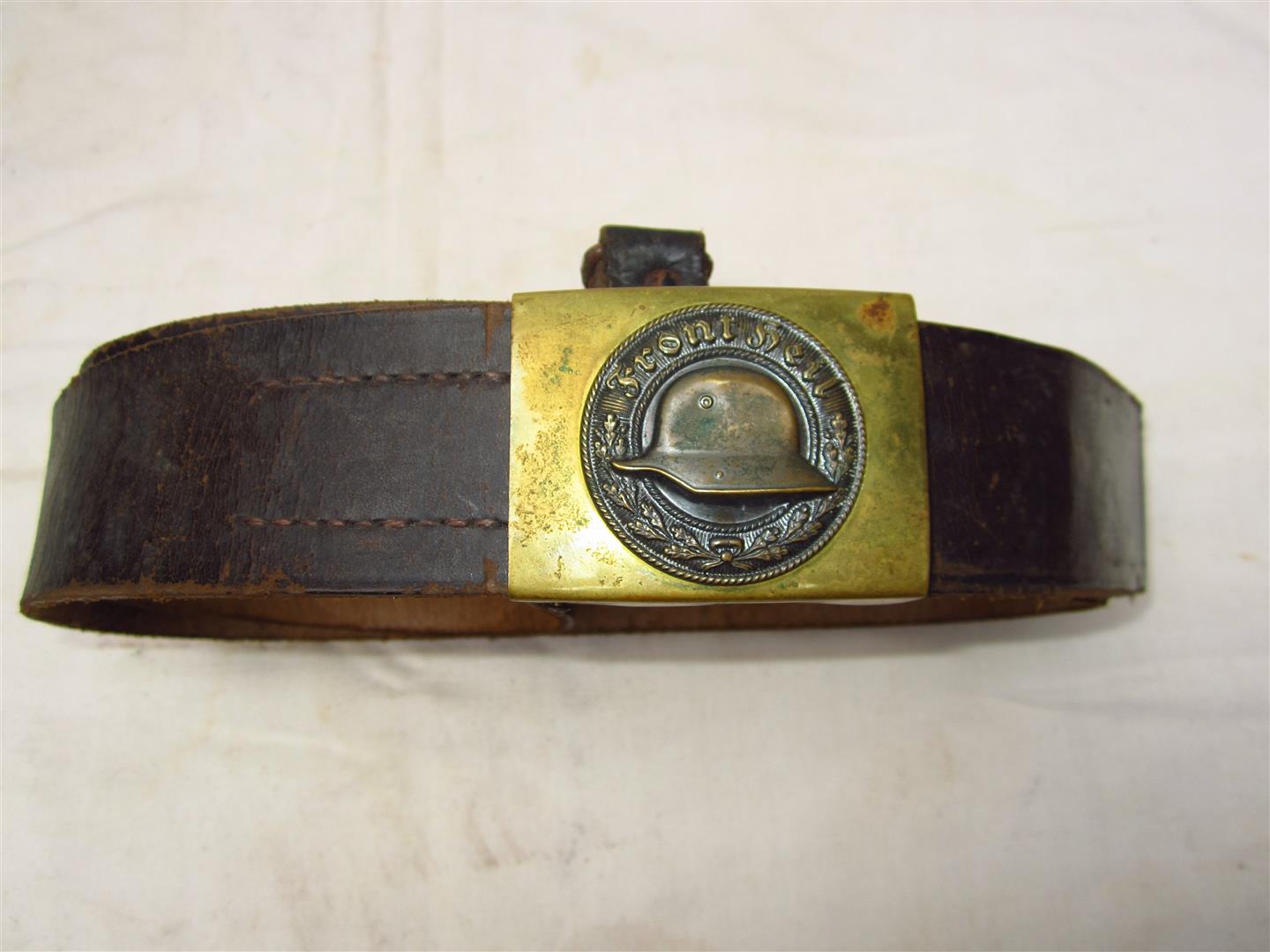 Inter War German Der Staalhelm Belt & Buckle